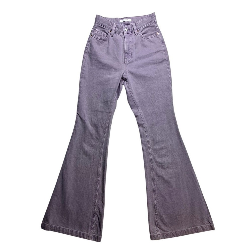 PacSun High Rise Flare Jeans Lilac Purple Size 25 Denim‎ Bell Bottoms Retro